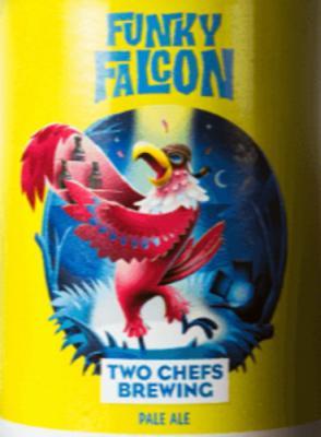 two chefs brewing funky falcon logo two chefs brewing funky falcon logo